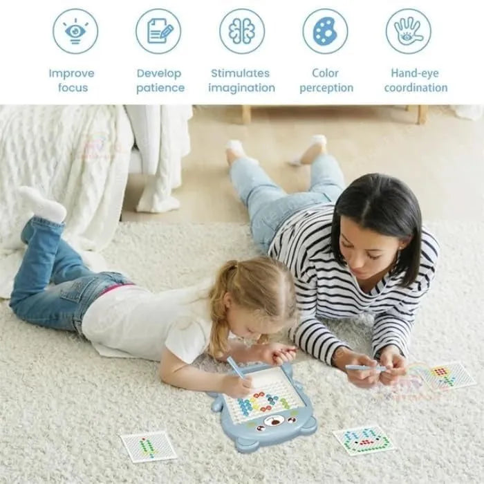 Magnetic Drawing Board - Educational Dot-to-Dot Creativity Board