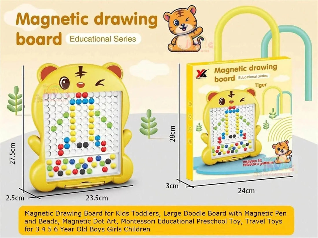 Magnetic Drawing Board - Educational Dot-to-Dot Creativity Board