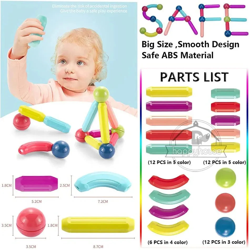 Magnetic Building Blocks – Montessori Construction Toy