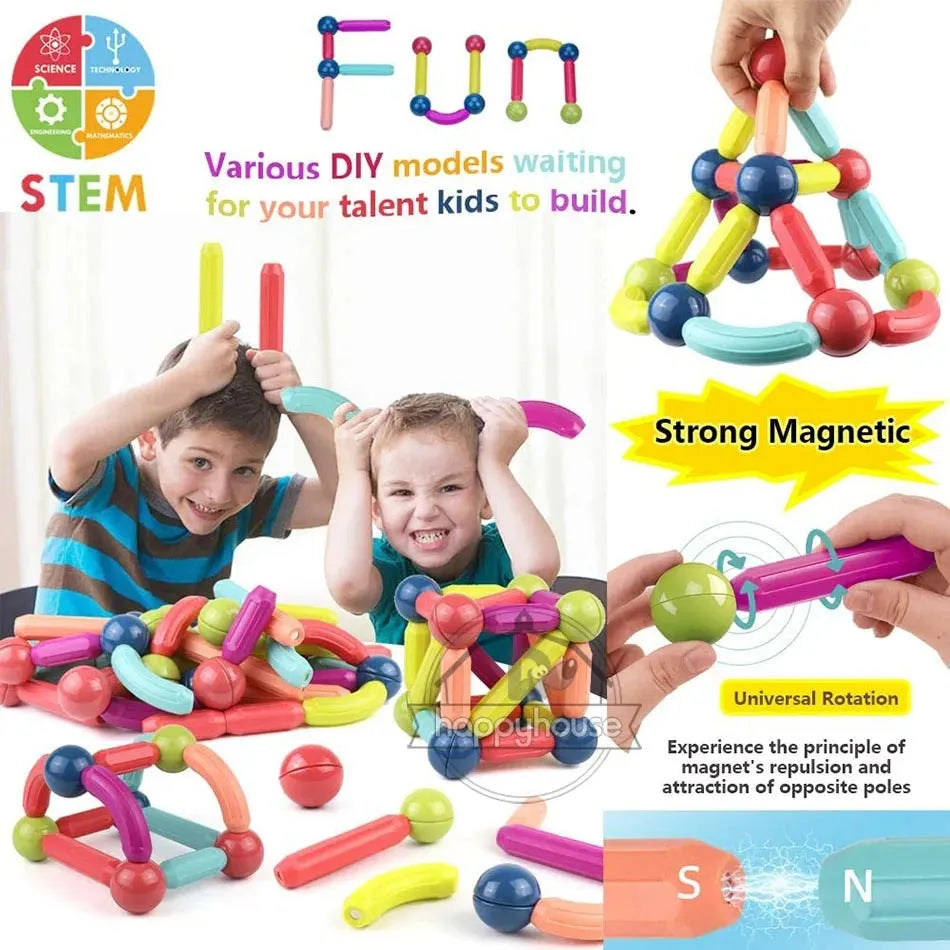 Magnetic Building Blocks – Montessori Construction Toy