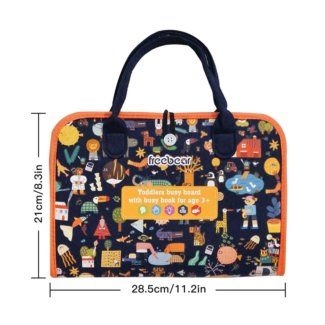 Montessori Busy Board – Sensory Learning Toy (Ages 3–6)